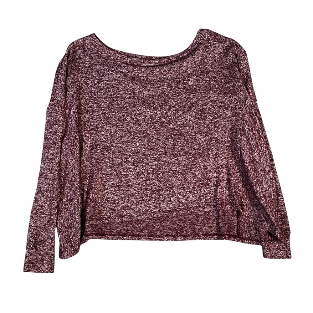 Athleta Pose Boxy Top Long Sleeve Size Small Purple